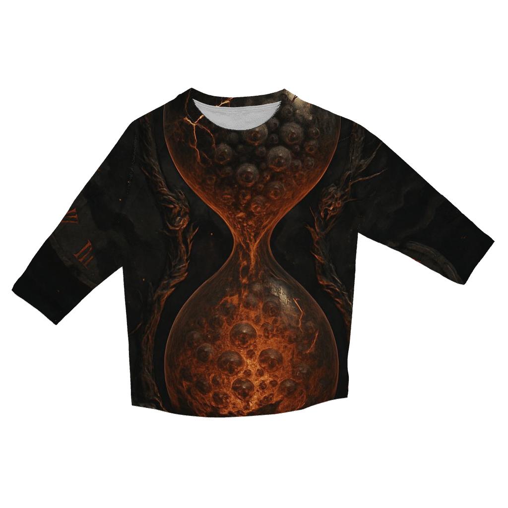 InfernalHourglassOfAsh trendy 3/4 sleeve tops