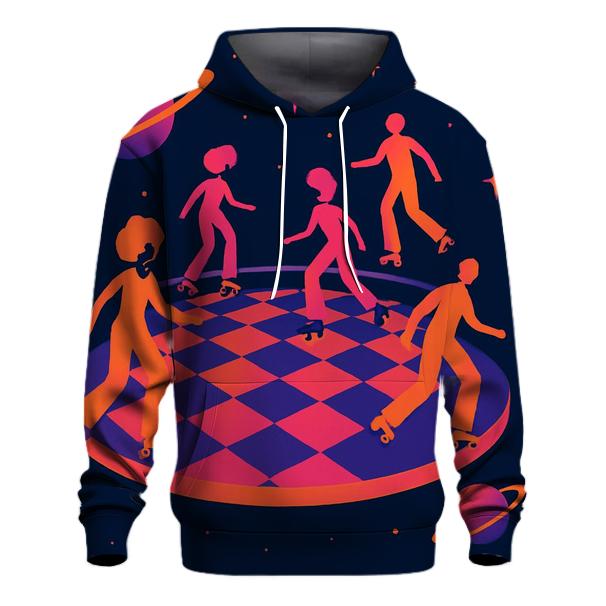 Cosmic Roller Rink printed hoodies