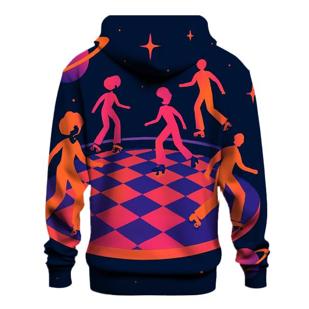 Cosmic Roller Rink printed hoodies