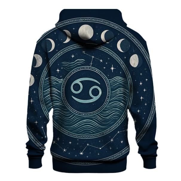 Cancer Moon Tides Mandala premium hoodies