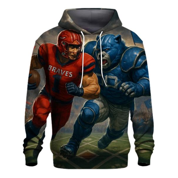 Gridiron Clash At Wrigley Meadows graphic hoodies