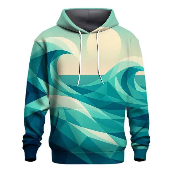 Geometric Tide Horizon premium hoodies