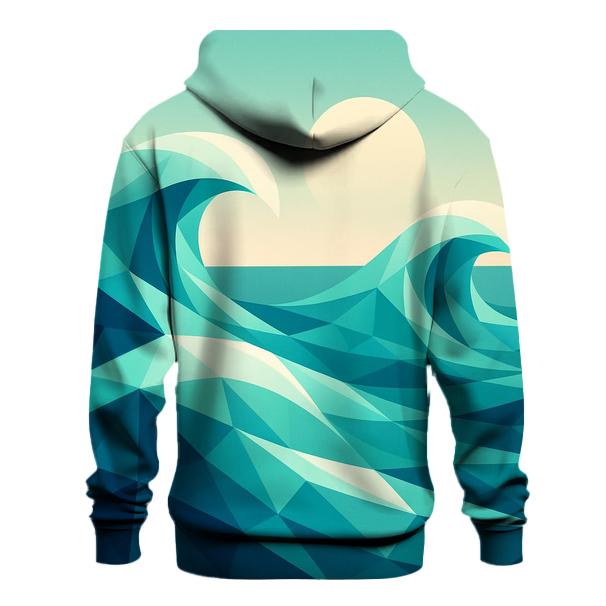 Geometric Tide Horizon premium hoodies