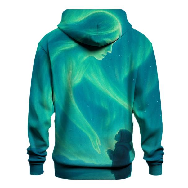 Aurora Of Her Protective Presence embroidered hoodies