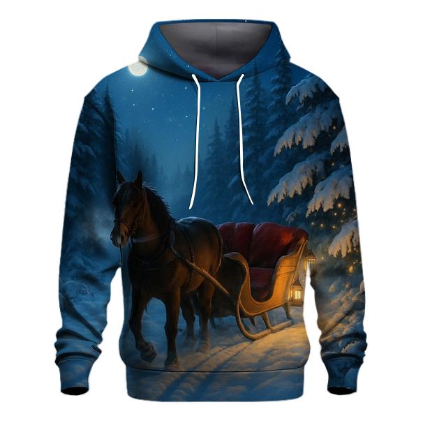 Starlit Sleigh Ride Through The Pines designer hoodies