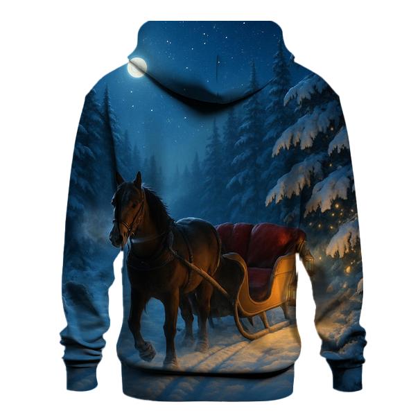 Starlit Sleigh Ride Through The Pines designer hoodies