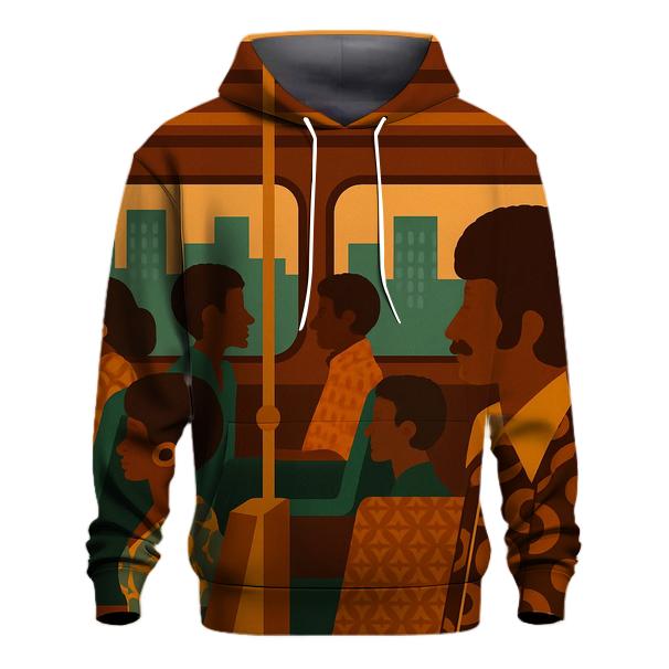 Funky City Bus Ride heavyweight hoodies