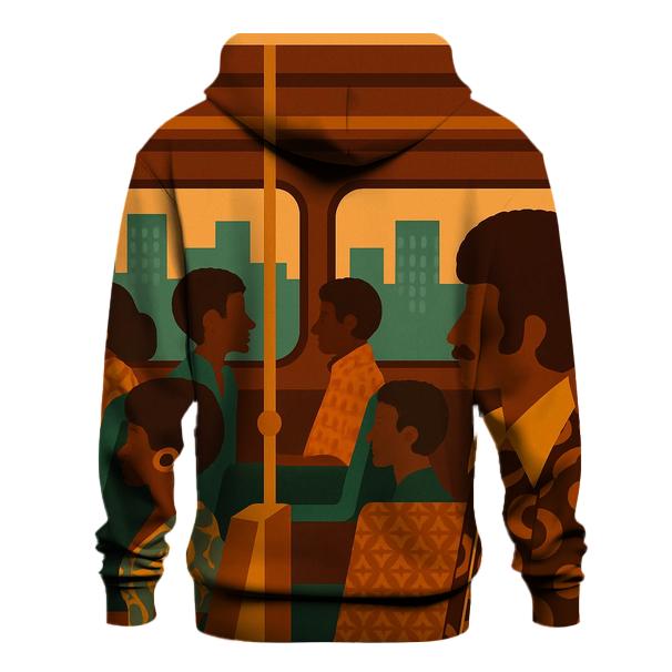Funky City Bus Ride heavyweight hoodies