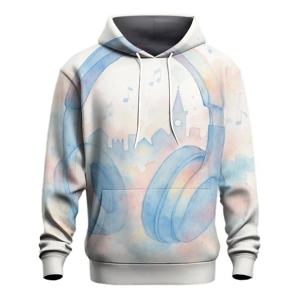 Watercolor Headphone Daydream pullover hoodies