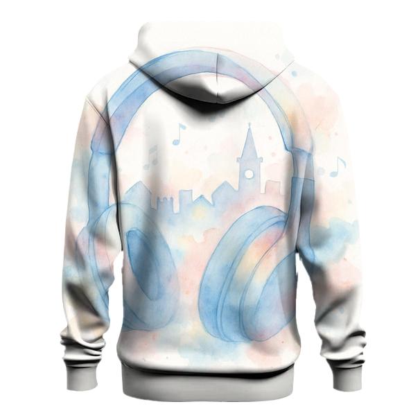 Watercolor Headphone Daydream pullover hoodies