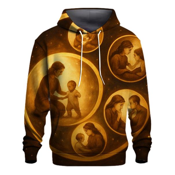 Time Spiral Of Her Life Lessons printed hoodies