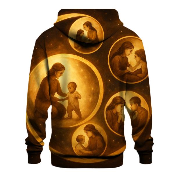 Time Spiral Of Her Life Lessons printed hoodies