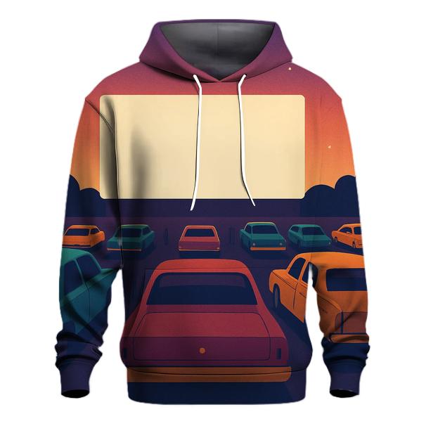Sunset Drive In Night embroidered hoodies