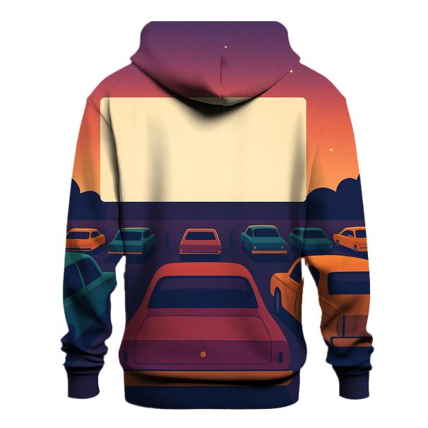 Sunset Drive In Night embroidered hoodies