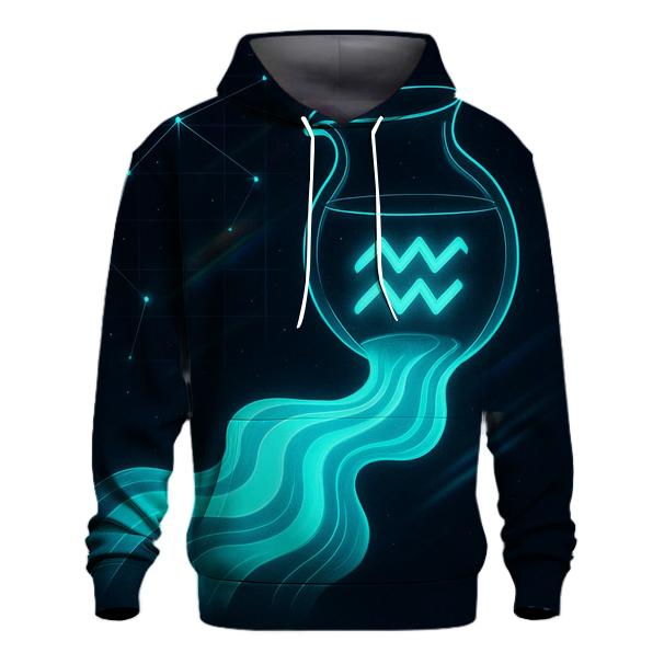 Aquarius Holographic Water Waves hoodie styles