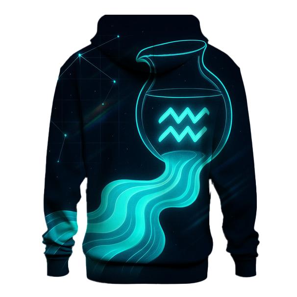 Aquarius Holographic Water Waves hoodie styles
