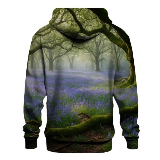 Bluebells Beneath Ancient Oak Canopy heavyweight hoodies