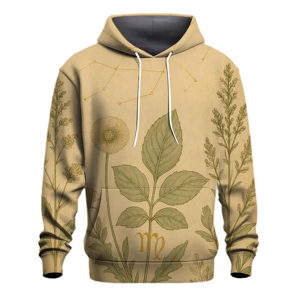 Virgo Celestial Herb Garden Chart printed hoodies