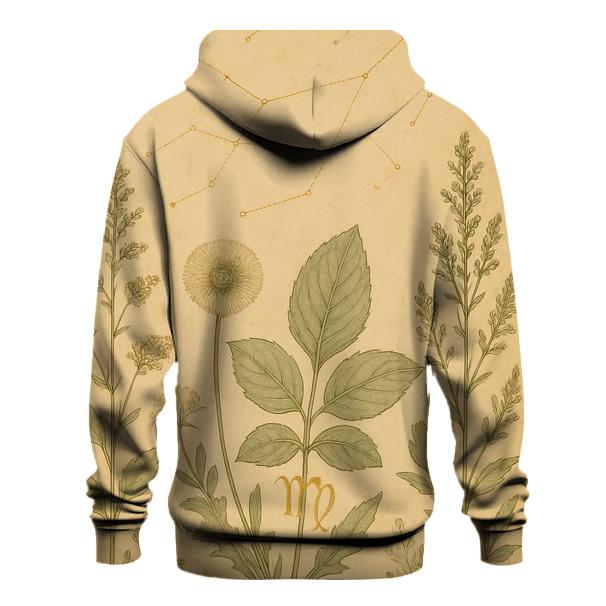 Virgo Celestial Herb Garden Chart printed hoodies