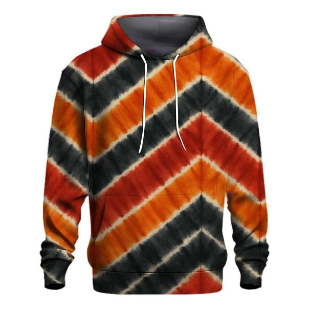 Volcanic Chevron Accordion Bands graphic hoodies