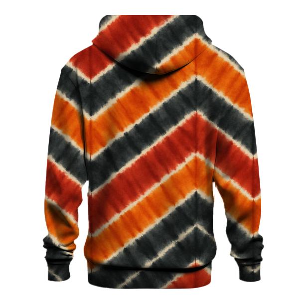 Volcanic Chevron Accordion Bands graphic hoodies