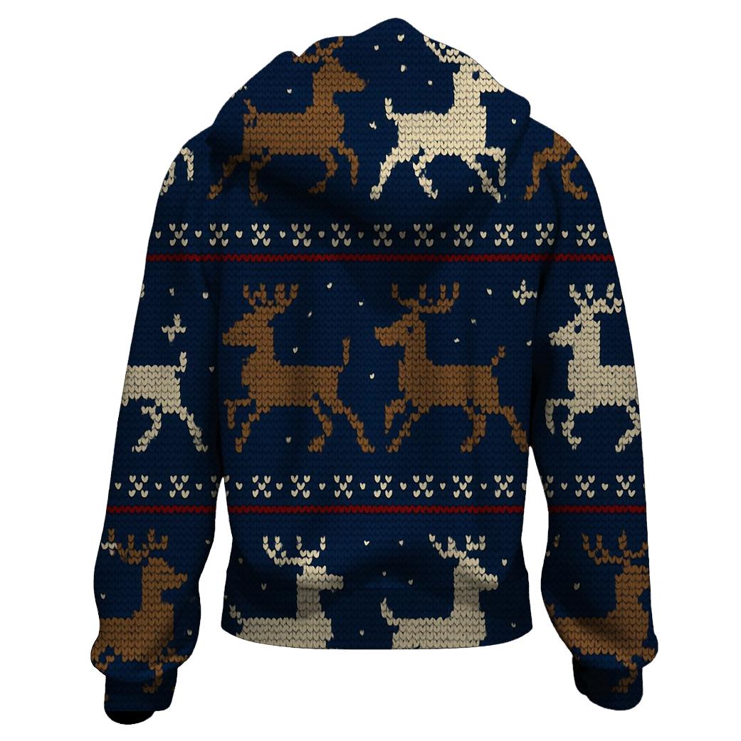 Starlit Reindeer March Design hoodies fashion
