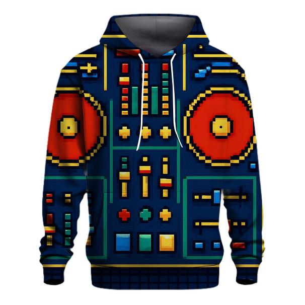 Pixel Arcade DJ Deck designer hoodies