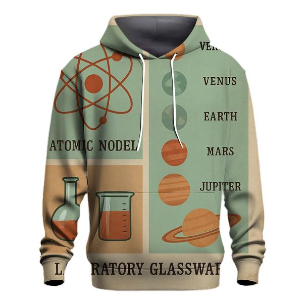 Retro Science Classroom Diagram Poster hoodie trends
