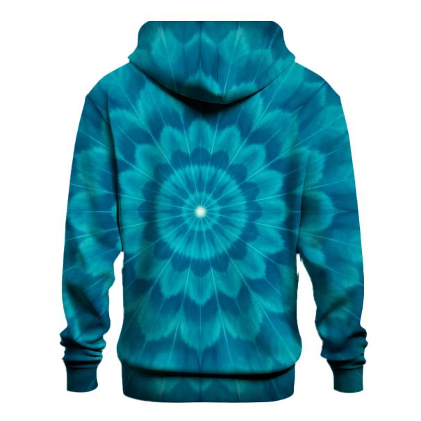 Ocean Ring Overdye Mandala embroidered hoodies