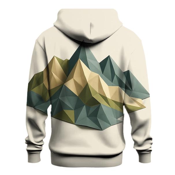 Digital Origami Terrain zip-up hoodies
