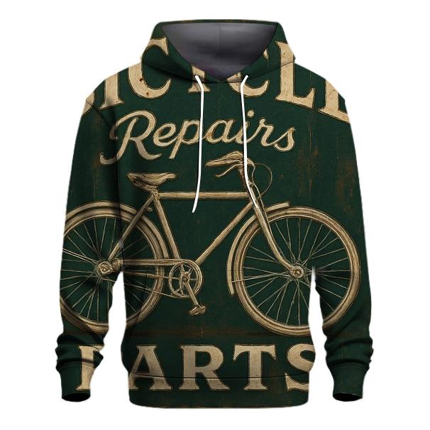Antique Bicycles Repair Shop Sign hoodie designs