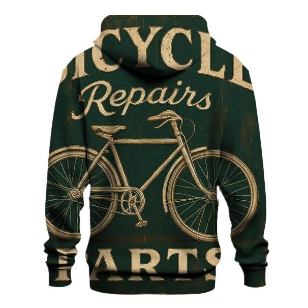 Antique Bicycles Repair Shop Sign hoodie designs