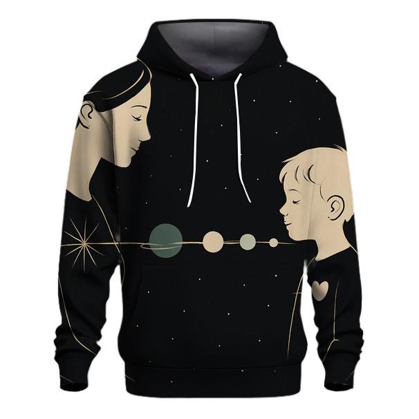 Celestial Thread Between Two Hearts custom hoodies