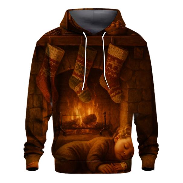 Fireplace Stockings And Sugarplum Dreams zip-up hoodies