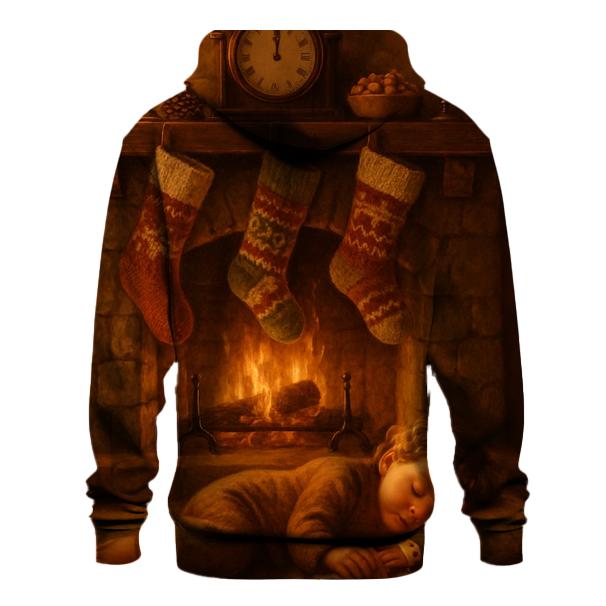 Fireplace Stockings And Sugarplum Dreams zip-up hoodies