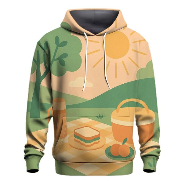 Vintage Picnic Meadow custom hoodies