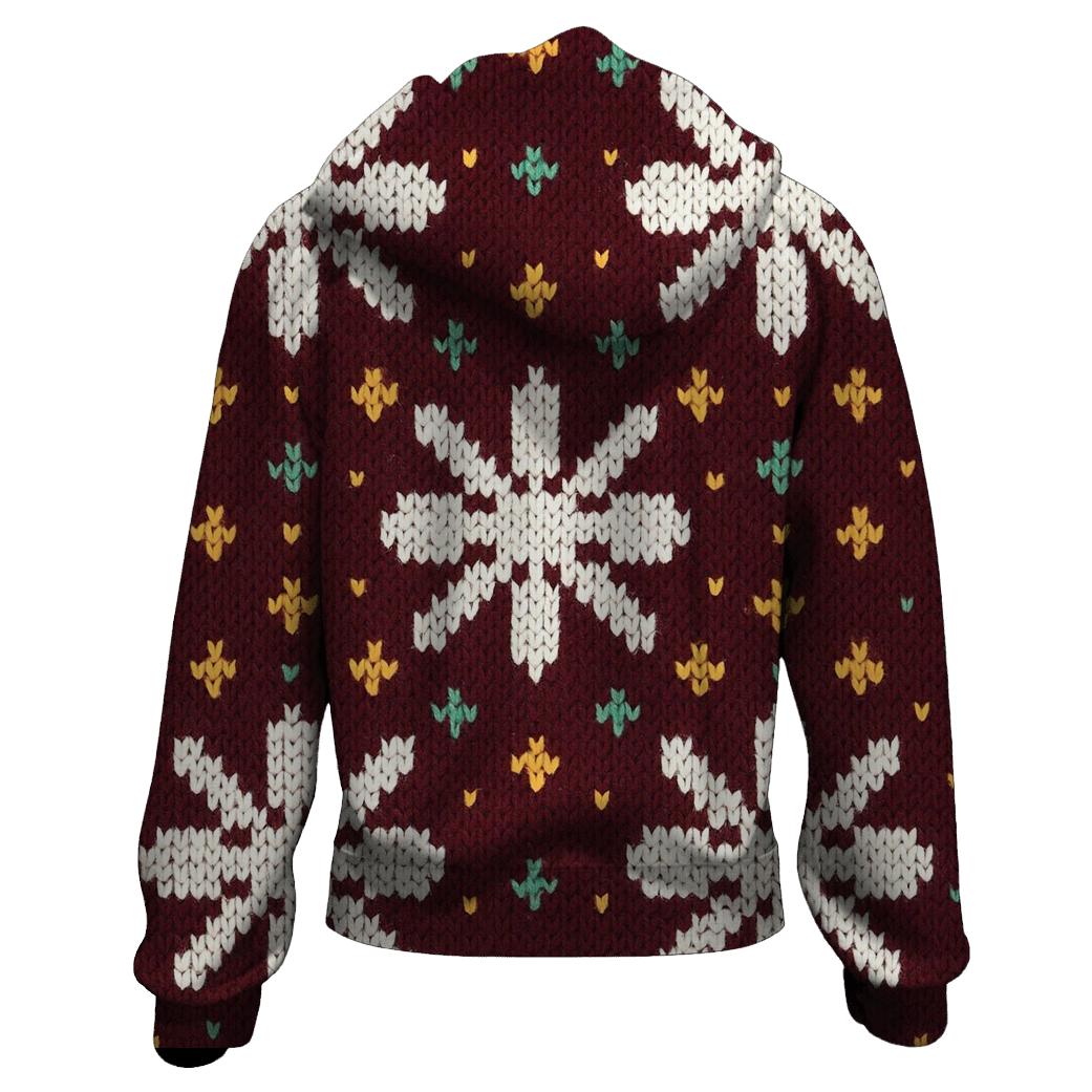 Glistening Snowflake Ladder Design custom hoodies
