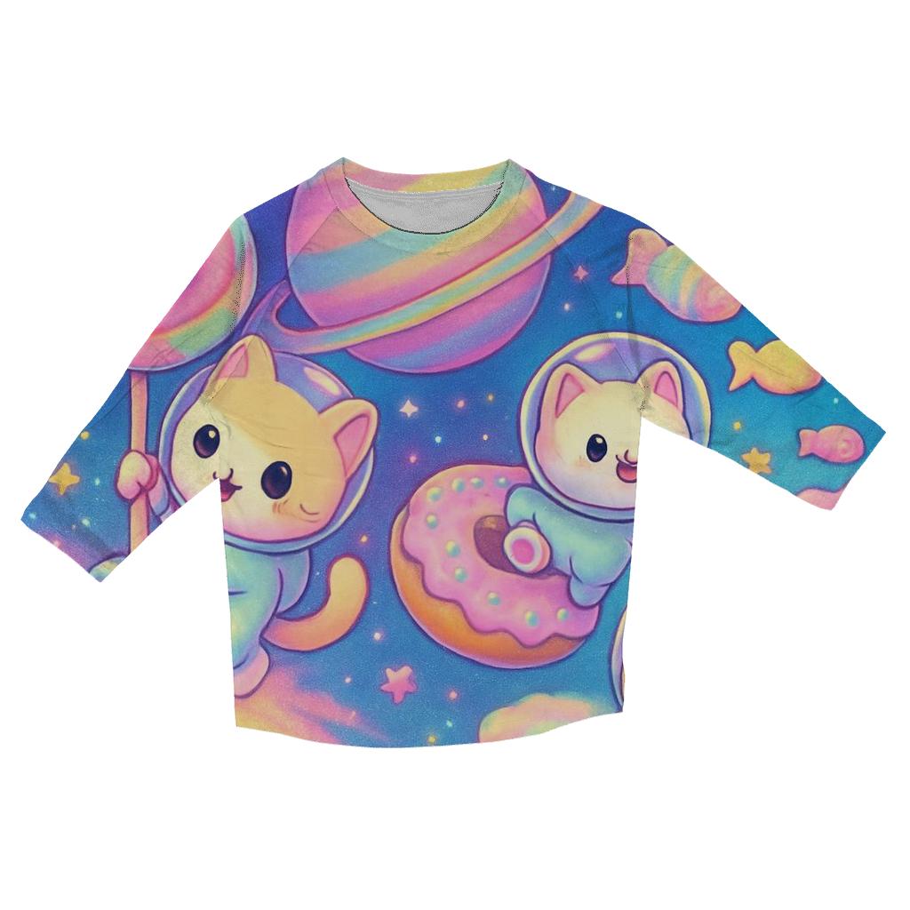 Candy Planet Comet Kittens personalized 3/4 sleeve tees
