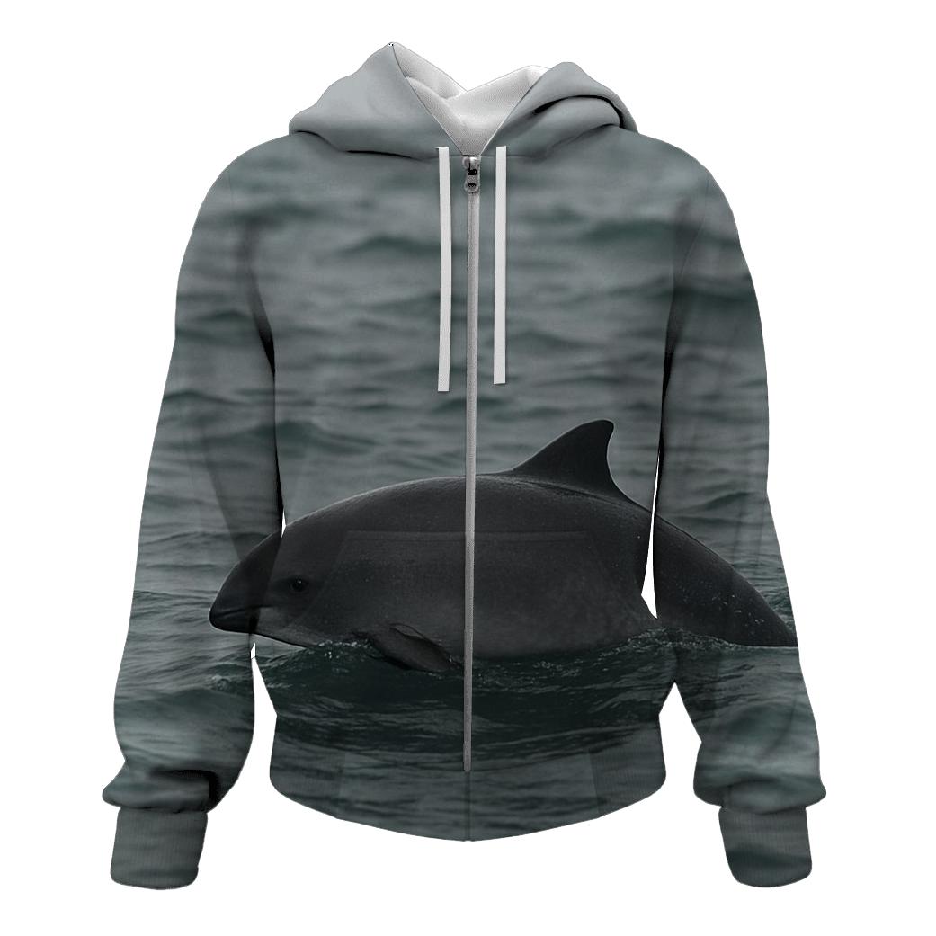 Harbor Porpoise In Steel Gray Swell pullover hoodies