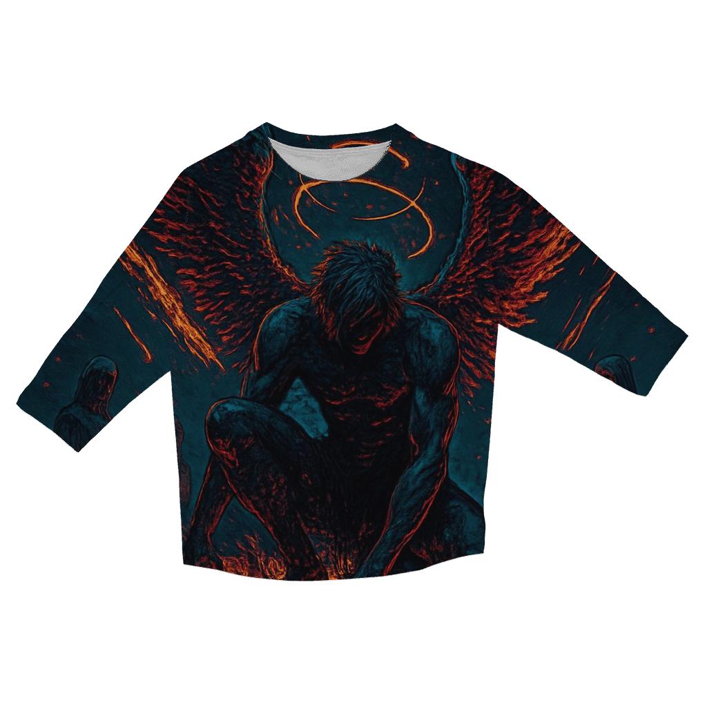 WingsOfTheFallenCometAngel fashion 3/4 sleeve shirts