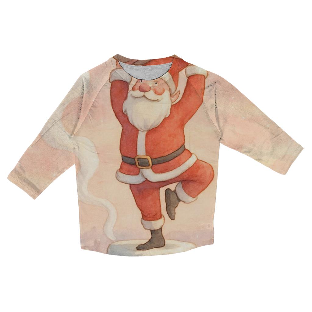 Santa Chimney Yoga Balance casual three quarter sleeve shirts