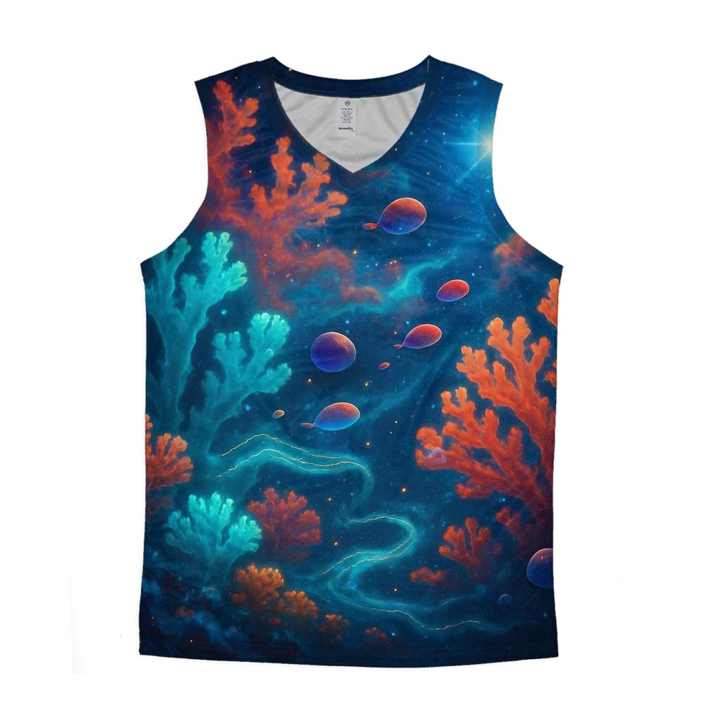 Celestial Coral Reef trendy fitted tank tops