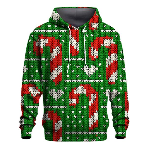 Candy Cane Pixel Parade Design hoodie styles