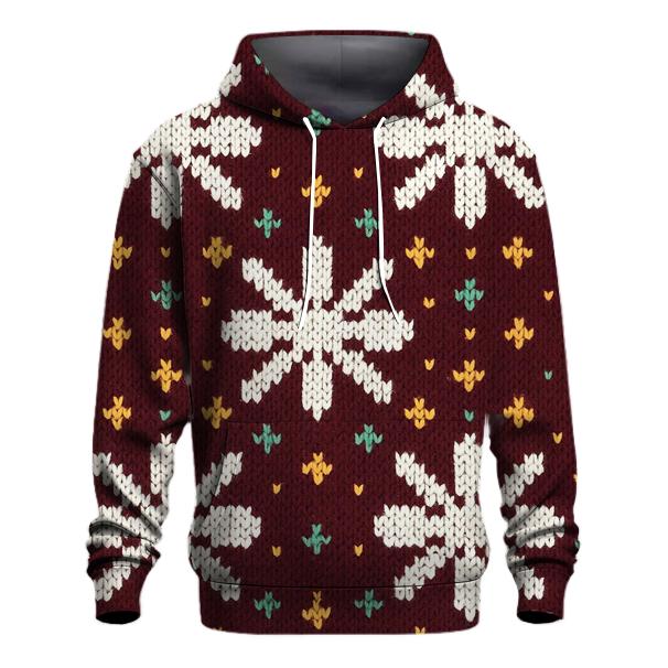 Glistening Snowflake Ladder Design lightweight hoodies