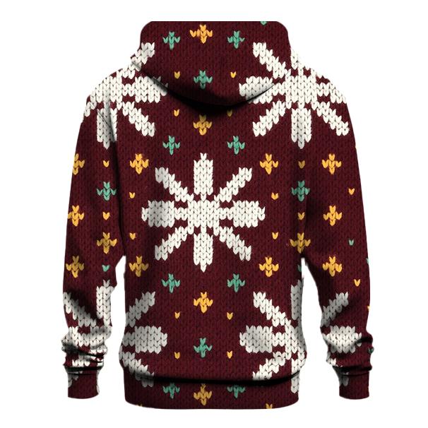 Glistening Snowflake Ladder Design lightweight hoodies