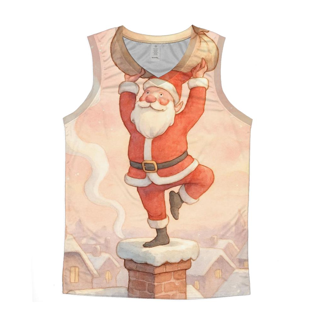 Santa Chimney Yoga Balance designer workout tanks