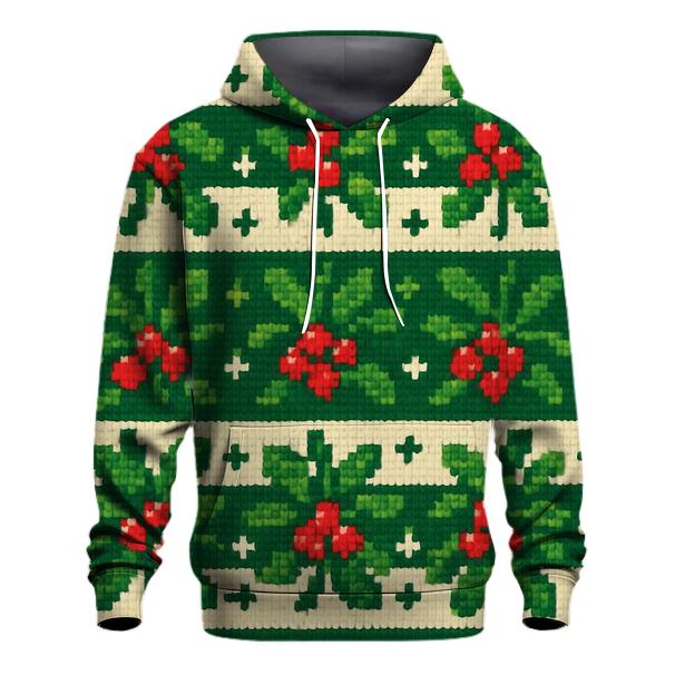Mistletoe Confetti Stripe Design hoodie designs