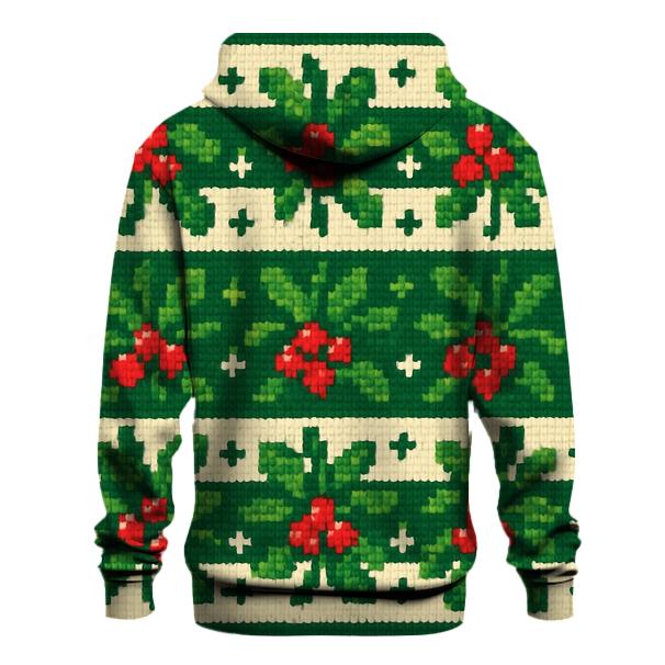 Mistletoe Confetti Stripe Design hoodie designs