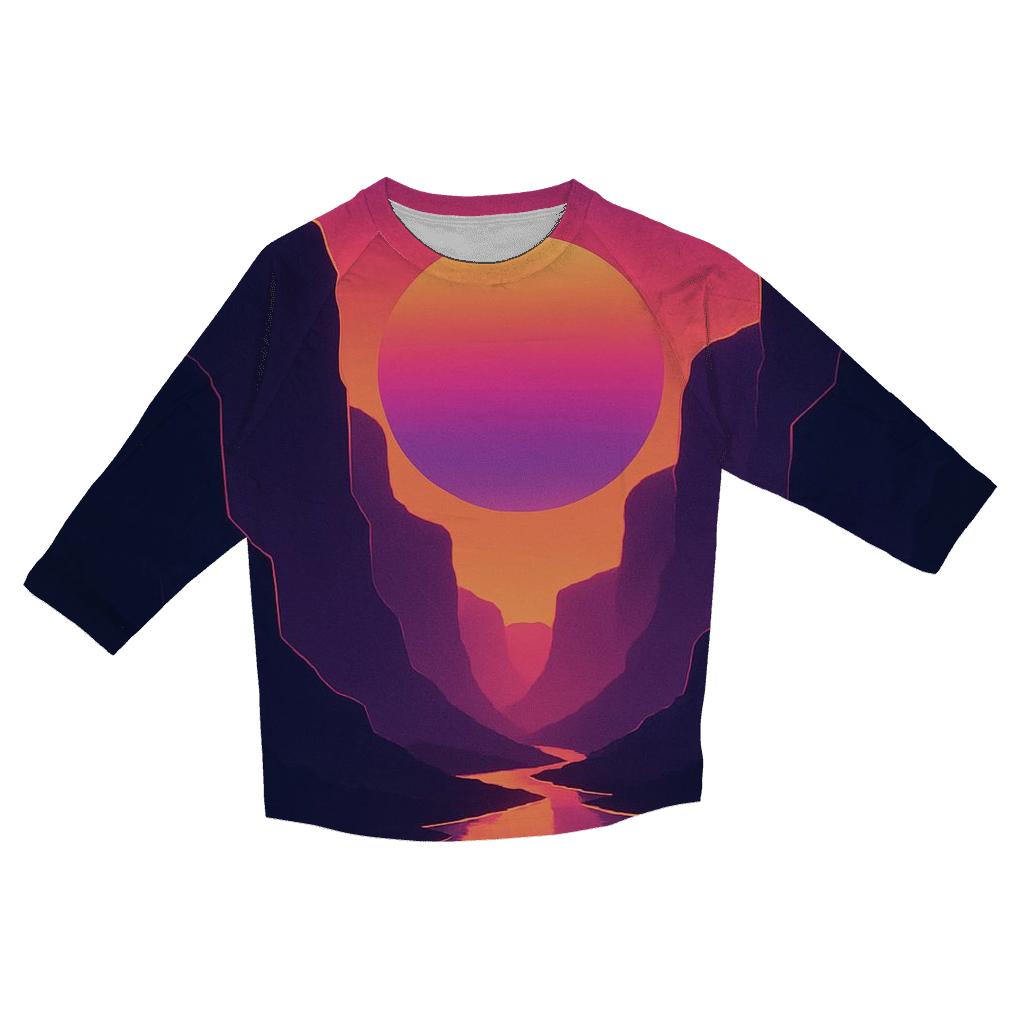 Neon Canyon Afterglow stylish quarter sleeve tops
