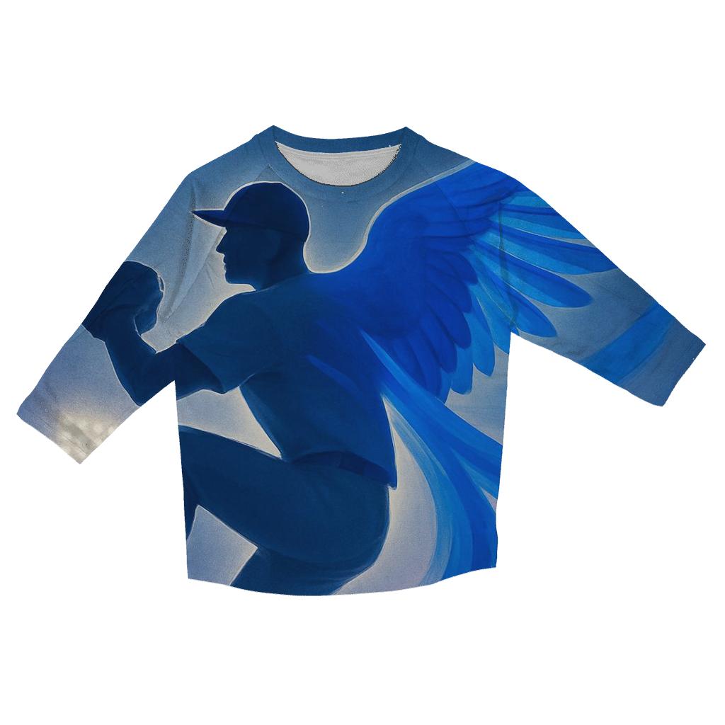 Celestial Wing Arc With Blue Jays Spirit trendy 3/4 sleeve tops